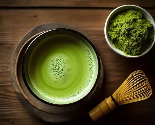 Matcha utilizado en la ceremonia del té